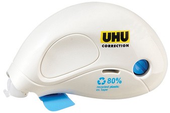 UHU Korrekturroller Compact, weiß, 5 mm x 10 m