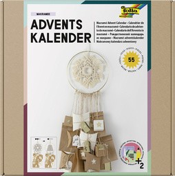 folia Adventskalender-Set MAKRAMEE, 55-teilig