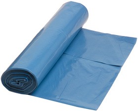 dm-folien Müllsäcke, blau-transluzent, 120 Liter, aus LDPE