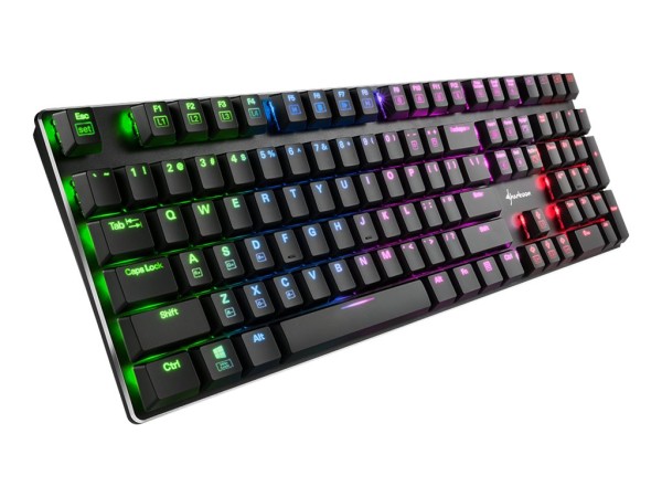 SHARKOON SHARKOON Tastatur PureWriter RGB blue, USB, US Layout