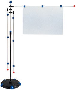 MAUL Planhalter "Mobilpresenter", mit Teleskopauszug, grau