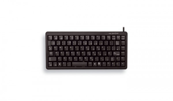 Cherry Slim Line Compact-Keyboard G84-4100 - Tastatur - Laser - 86 Tasten QWERTZ - Schwarz