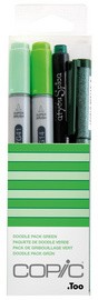 COPIC Marker ciao, 4er Set "Doodle Pack Green"