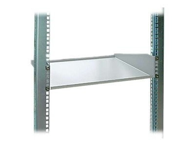 SCHWEITZER SYSTEMTECHNIK SCHWEITZER 19" Fachboden für Wandgehäuse und Netzwerkschränke, Frontmontage 2 HE, Tiefe 350 mm, 20 k