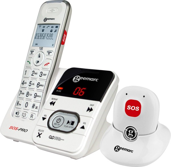GEEMARC GEEMARC AMPLIDECT 295 SOS-Pro Schnurloses Seniorentelefon
