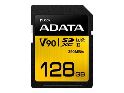 ADATA A-DATA SDXC UHS-II CL10 U3 128GB SD V90 4K/8K
