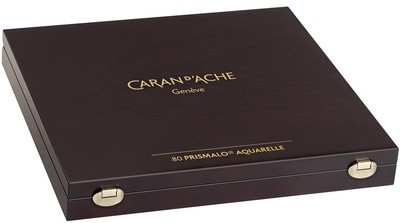 CARAN D'ACHE Buntstifte PRISMALO, 80er Holzkoffer