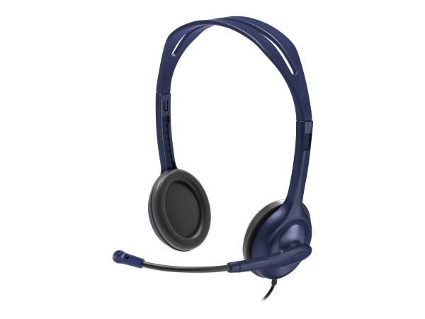LOGITECH Wired 3.5mm Headset with Mic - MIDNIGHT BLUE - EMEA 991-000265