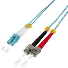 LogiLink LWL Patchkabel, LC-Duplex - 2 x ST, OM3, 5,0 m