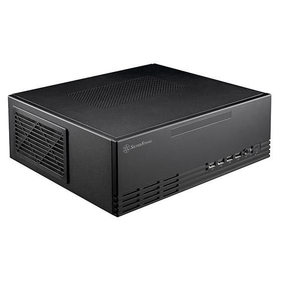 SILVERSTONE SILVERSTONE SST-ML11B Milo Slim HTPC Micro-ATX Gehäuse - schwarz