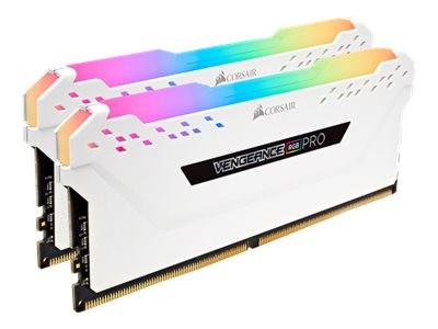CORSAIR Vengeance RGB PRO weiß 32GB Kit (2X16GB) CMW32GX4M2A2666C16W