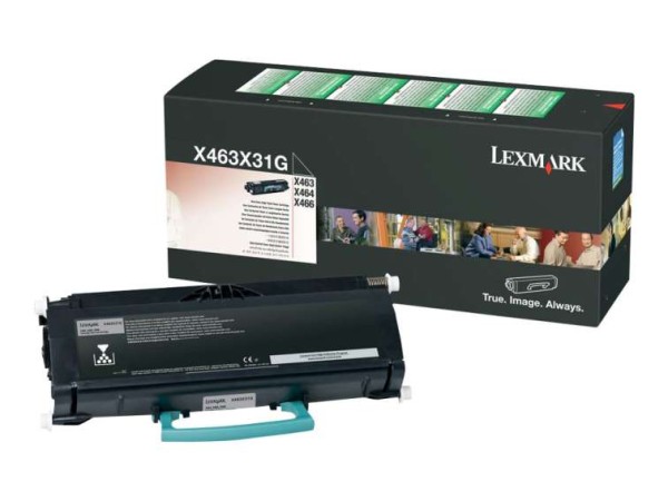 LEXMARK Besonders hohe Ergiebigkeit Schwarz Tonerpatrone 0X463X31G