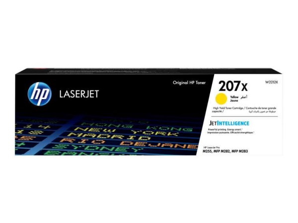 HP 207X Yellow LaserJet Toner Cartridge W2212X
