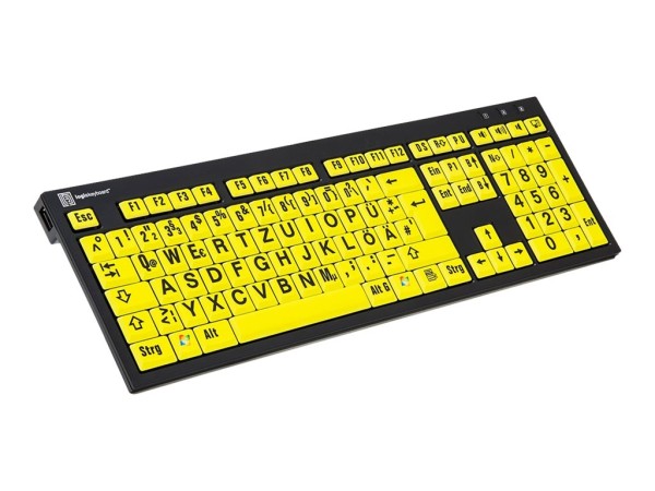 LOGIC-KEYBOARD LOGIC-KEYBOARD Logickeyboard XL Print NERO - USB - Büro - QWERTZ - Deutsch - Verkabelt - PC / Server