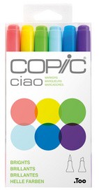 COPIC Marker ciao, 6er Set "Brights"