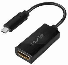 LogiLink USB 3.2 Grafikadapter, USB-C - HDMI-A, schwarz