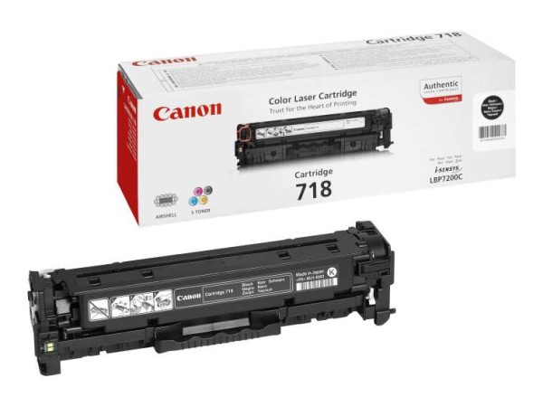 CANON 718 Black Schwarz Tonerpatrone 2662B002