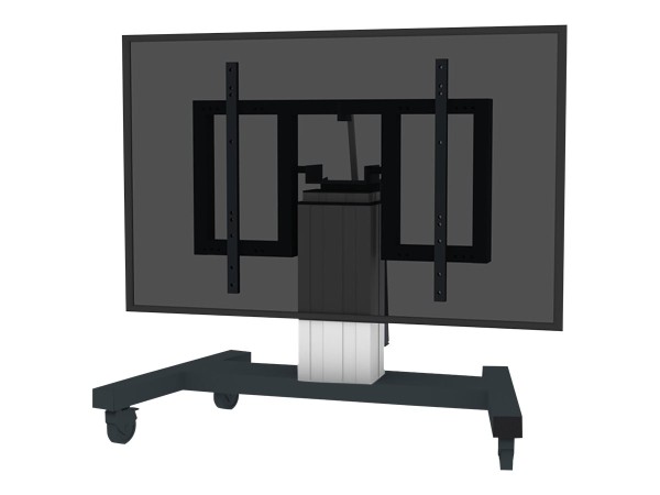 NEOMOUNTS Mobiler Bodenständer für Flachbild-Fernseher bis 85" - Silber PLASMA-M2550TSILVER