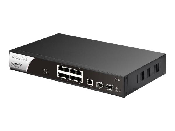 DRAYTEK VigorSwitch G2100 10-Port Layer 2+ Managed Gigabit-Switch VSWITCHG2100-DE-AT-CH