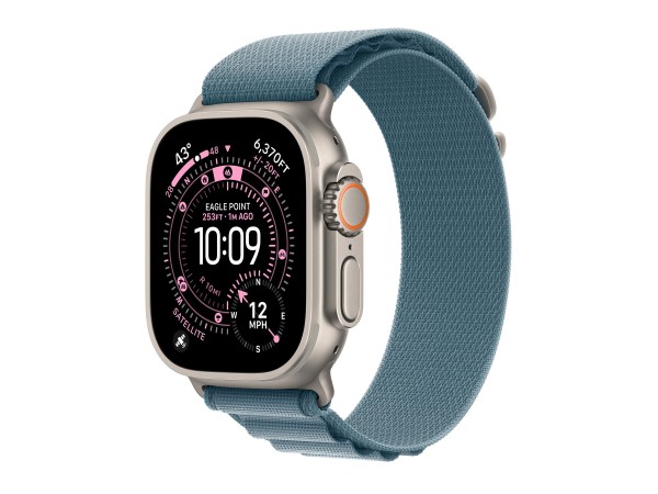 APPLE Watch Ultra 3 Titanium Cellular 49mm Natur (Alpine Loop hellblau) Med MEWM4QF/A