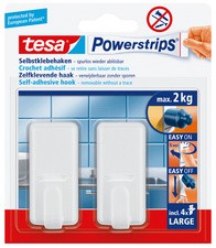 tesa Powerstrips Haken LARGE Classic, chrom