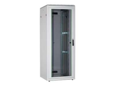 DIGITUS 22HE Unique Netzwerkschrank 800x800 mm Glastür Grau DN-19 22U-8/8-1