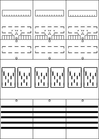 ABB ABB Striebel Zählerfeld 7RE 6Z BF37C6 vorverdrahtet m.BKE-I 2CPX054124R9999