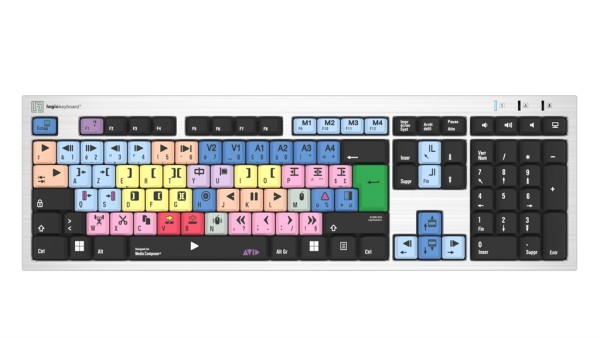 LOGIC-KEYBOARD Logiceyboard LKB-MCOM4-AJPU-FR Tastatur USB AZERTY Französis LKB-MCOM4-AJPU-FR