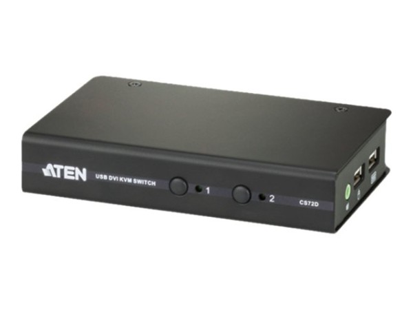 ATEN CS72D KVM Switch DVI, USB, Audio, 2 Ports CS72D