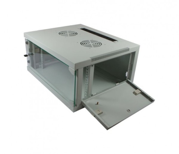 ALLNET ALLNET 19""Wandgehäuse, 4HE, 1-teilig, T445/B541mm, Lichtgrau, SMQ-Serie,