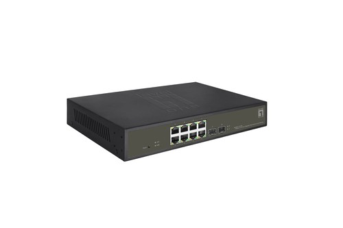 LEVELONE LEVELONE Switch  8x GE GES-2110P     2xGSFP 19" 130W  8xPoE+