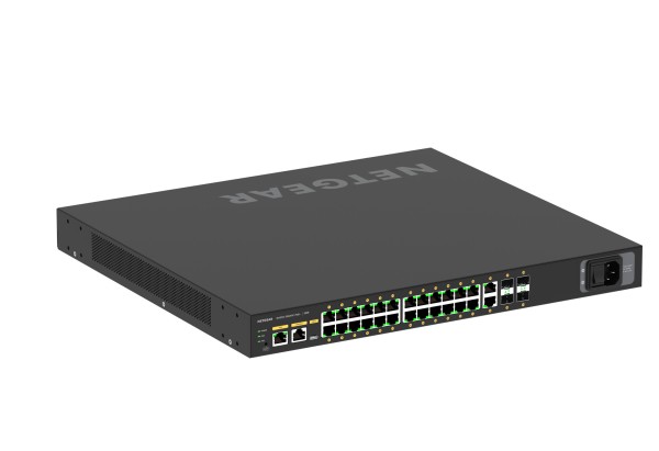 NETGEAR AV Line Managed Switch 24x 1G PoE+ 480W, 2x 1G und 4x SFP+ M4250-26 NET-GSM4230PX