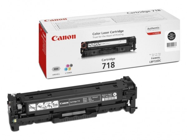 Canon 718 Black - Tonereinheit Original - Schwarz - 3.400 Seiten