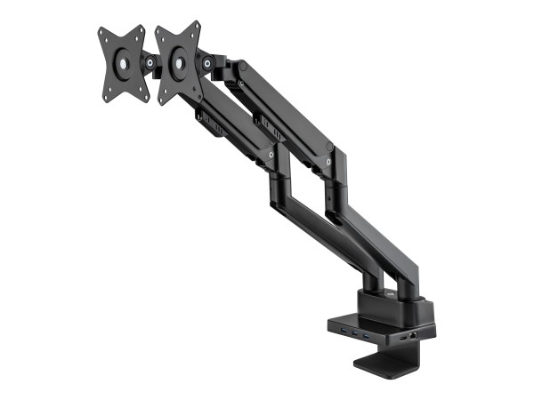 IC INTRACOM MANHATTAN Alu 2-Monitorhalterung 17-32" + 8-in1-Dockingst.