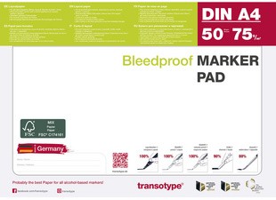 transotype Markerblock DIN A2, 75 g/qm, 50 Blatt