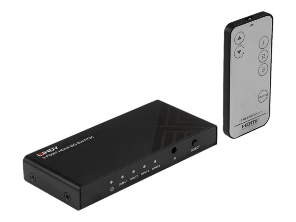 LINDY 3 Port HDMI 18G Switch 38232