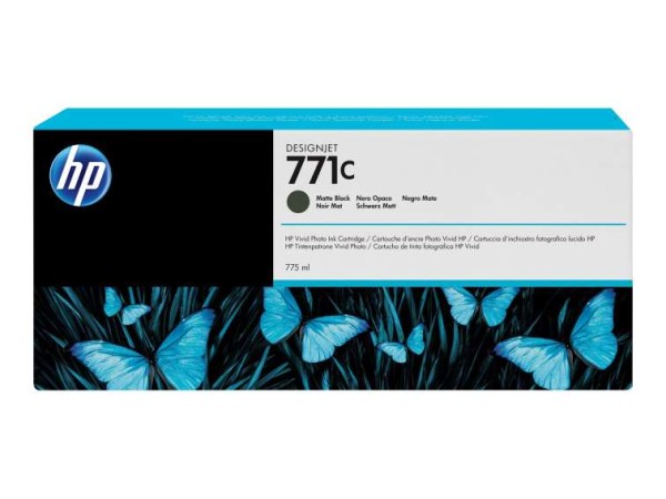 HP 771C mattschwarz Tintenpatrone B6Y07A