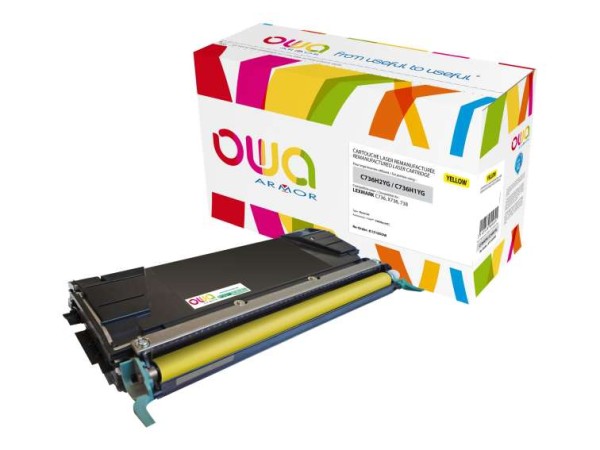 OWA Gelb wiederaufbereitet Tonerpatrone K15185OW