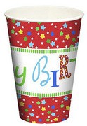 PAPSTAR Papp-Trinkbecher "Happy Birthday", 0,2 l