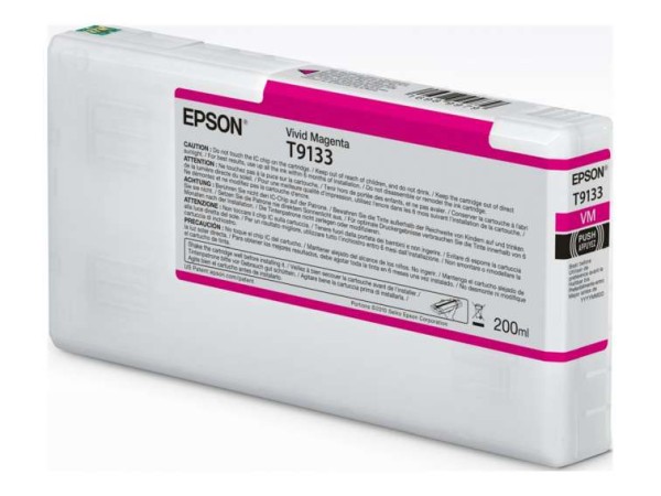 EPSON T9133 Vivid Magenta Ink Cartridge 200ml C13T91330N