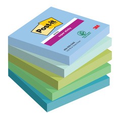 Post-it Haftnotizen Super Sticky Notes, 127 x 76 mm, Oasis