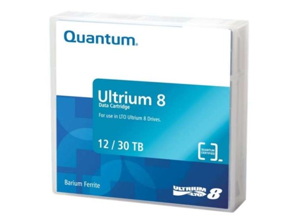 QUANTUM Data Cartridge LTO8 Media Ultrium 12TB/30TB MR-L8MQN-01
