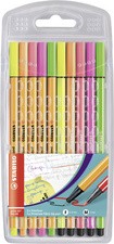STABILO Fasermaler Pen 68 / Fineliner point 88, 10er Etui