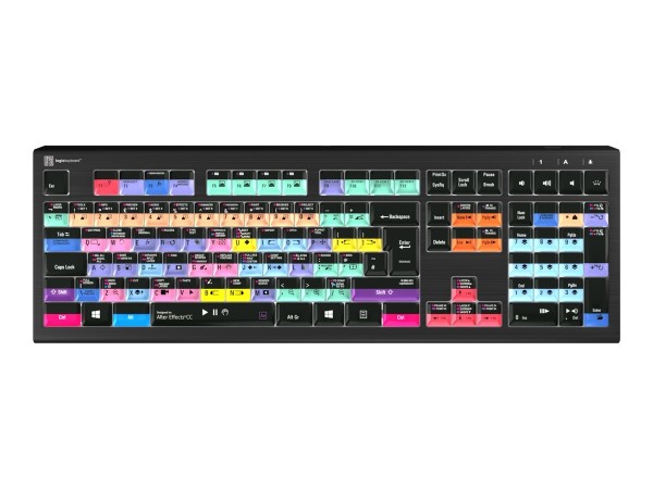 LOGIC-KEYBOARD LOGIC-KEYBOARD Logickeyboard Adobe After Effects CC Astra 2 UK PC - Tastatur