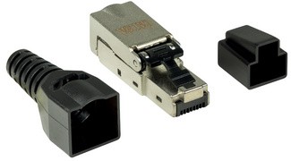 LogiLink RJ45-Steckverbinder Kat.6A, T568A, geschirmt