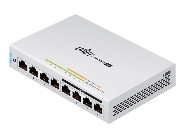 UBIQUITI NETWORKS Ubiquiti UniFi Switch 8, 60W, 8 Gbit Ports, 4 * PoE ou US-8-60W