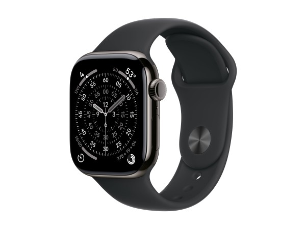 APPLE APPLE Watch S11 Titan Schiefer Cellular 42mm (Sportarmband schwarz) M/L