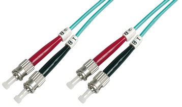 DIGITUS LWL Patchkabel, 2 x ST - 2 x ST, OM3, 2,0 m