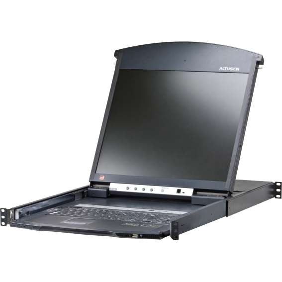 ATEN KL1516AiM KVM over IP Switch 16-fach mit 17"-Display, 19-Zoll-Rackmont KL1516AIM-AXA-GG