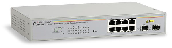 ALLIED TELESIS 8PORT 10/100/1000TX WS SWITCH AT-GS950/8-30